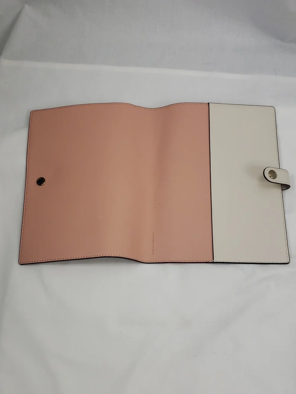 Coach Floral Notebook Cover with Signature Print - Beige and Pink